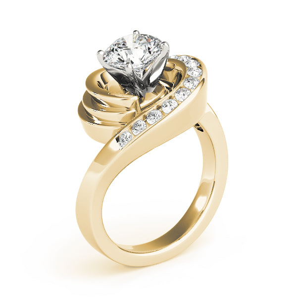 Lustrous Remounts Round Diamond Engagement Ring — 9K/18K Gold & Platinum