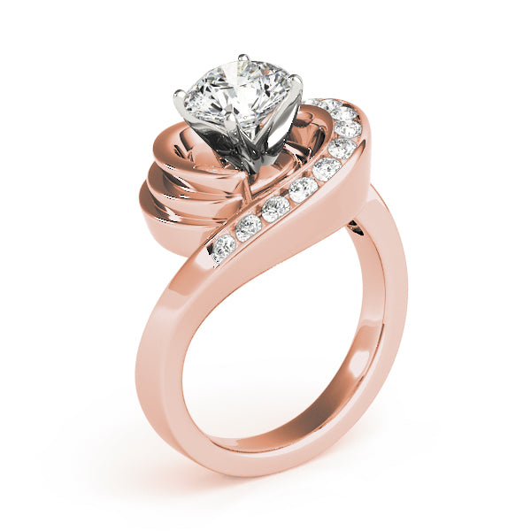 Lustrous Remounts Round Diamond Engagement Ring — 9K/18K Gold & Platinum