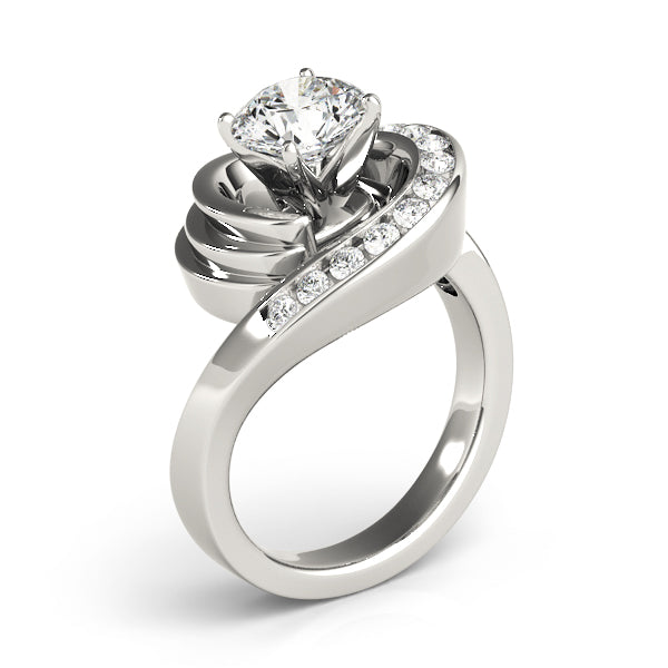 Lustrous Remounts Round Diamond Engagement Ring — 9K/18K Gold & Platinum