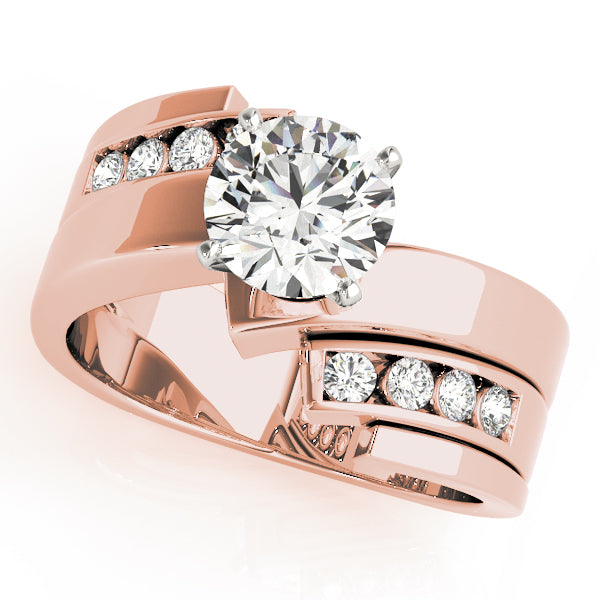 Opulent Remounts Round Diamond Engagement Ring — 9K/18K Gold & Platinum