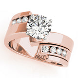 Opulent Remounts Round Diamond Engagement Ring — 9K/18K Gold & Platinum
