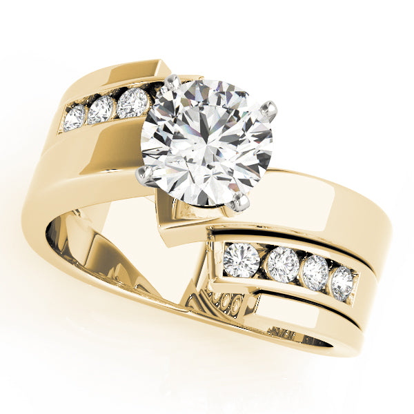 Opulent Remounts Round Diamond Engagement Ring — 9K/18K Gold & Platinum
