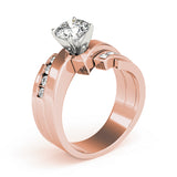 Opulent Remounts Round Diamond Engagement Ring — 9K/18K Gold & Platinum