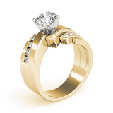 Opulent Remounts Round Diamond Engagement Ring — 9K/18K Gold & Platinum