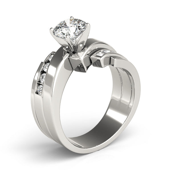 Opulent Remounts Round Diamond Engagement Ring — 9K/18K Gold & Platinum
