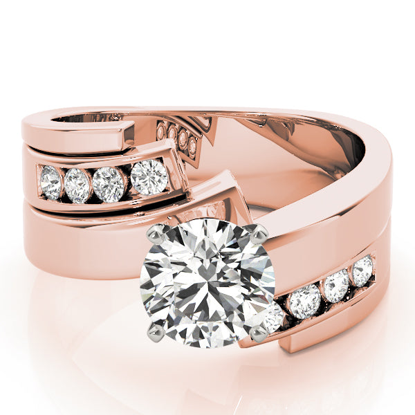 Opulent Remounts Round Diamond Engagement Ring — 9K/18K Gold & Platinum