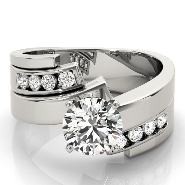 Opulent Remounts Round Diamond Engagement Ring — 9K/18K Gold & Platinum