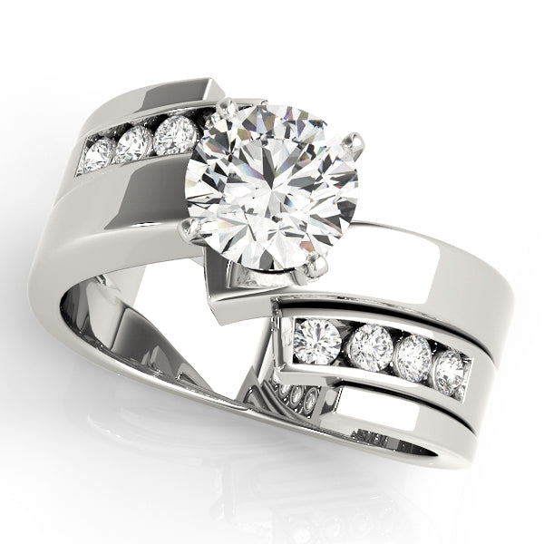 Opulent Remounts Round Diamond Engagement Ring — 9K/18K Gold & Platinum
