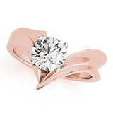 Celestial Solitaires Any Shape Round Diamond Engagement Ring — 9K/18K Gold & Platinum