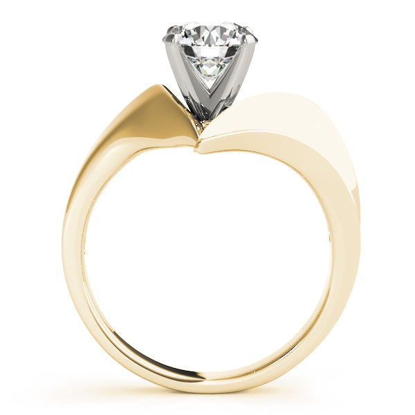 Celestial Solitaires Any Shape Round Diamond Engagement Ring — 9K/18K Gold & Platinum