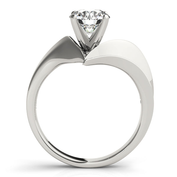 Celestial Solitaires Any Shape Round Diamond Engagement Ring — 9K/18K Gold & Platinum