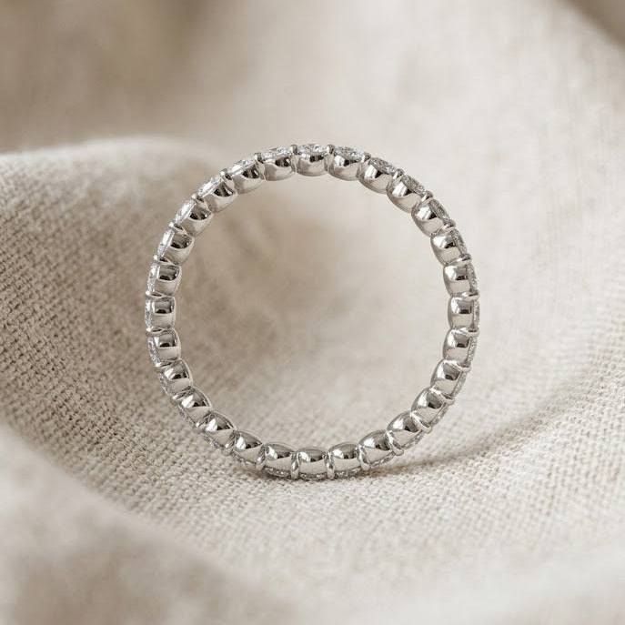 Lab Diamond 1.00ct Eternity Ring F/VS in 925 Silver