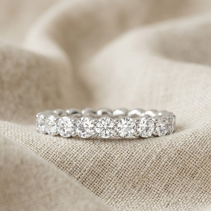 Lab Diamond 1.00ct Eternity Ring F/VS in 925 Silver