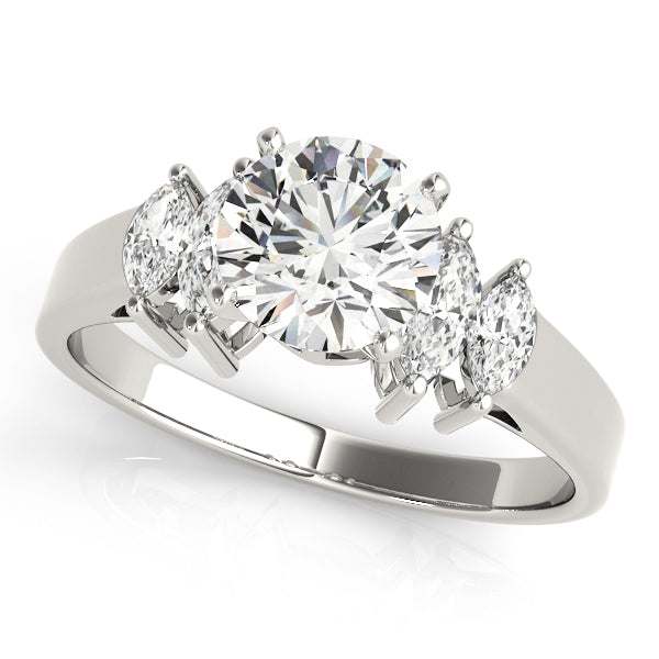 Pristine Fancy Shape Remounts Marquise Diamond Engagement Ring — 9K/18K Gold & Platinum