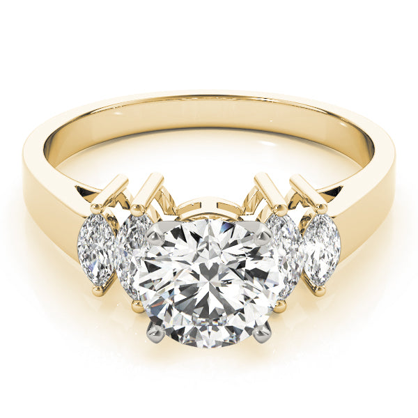 Pristine Fancy Shape Remounts Marquise Diamond Engagement Ring — 9K/18K Gold & Platinum
