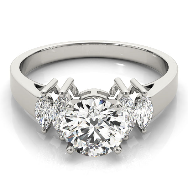 Pristine Fancy Shape Remounts Marquise Diamond Engagement Ring — 9K/18K Gold & Platinum
