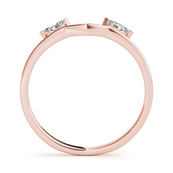 Wraps & Insert Half Eternity Ring in Gold & Platinum