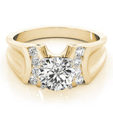 Timeless Remounts Round Diamond Engagement Ring — 9K/18K Gold & Platinum