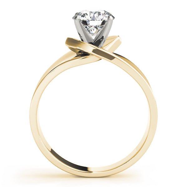 Heirloom Solitaires Any Shape Round Diamond Engagement Ring — 9K/18K Gold & Platinum
