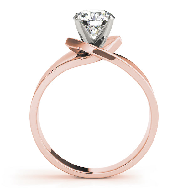 Heirloom Solitaires Any Shape Round Diamond Engagement Ring — 9K/18K Gold & Platinum