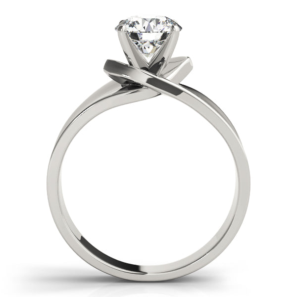 Heirloom Solitaires Any Shape Round Diamond Engagement Ring — 9K/18K Gold & Platinum