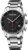 Calvin Klein City Men's Watch – Black Dial, Stainless Steel Bracelet