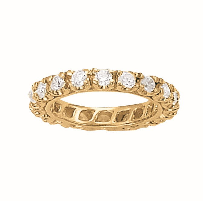 Color Full Eternity Ring in Gold & Platinum