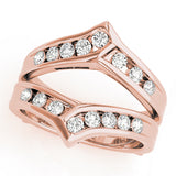 Channel Set Wraps & Inserts Half Eternity Ring in Gold & Platinum