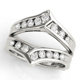 Channel Set Wraps & Inserts Half Eternity Ring in Gold & Platinum