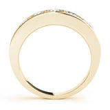 Channel Set Half Eternity Ring in Gold & Platinum