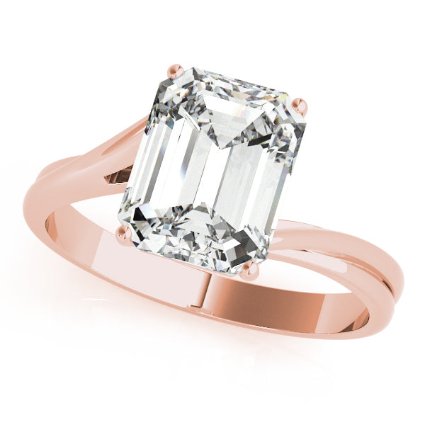 Iconic Color Rings Emerald Diamond Engagement Ring — 9K/18K Gold & Platinum