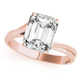 Iconic Color Rings Emerald Diamond Engagement Ring — 9K/18K Gold & Platinum