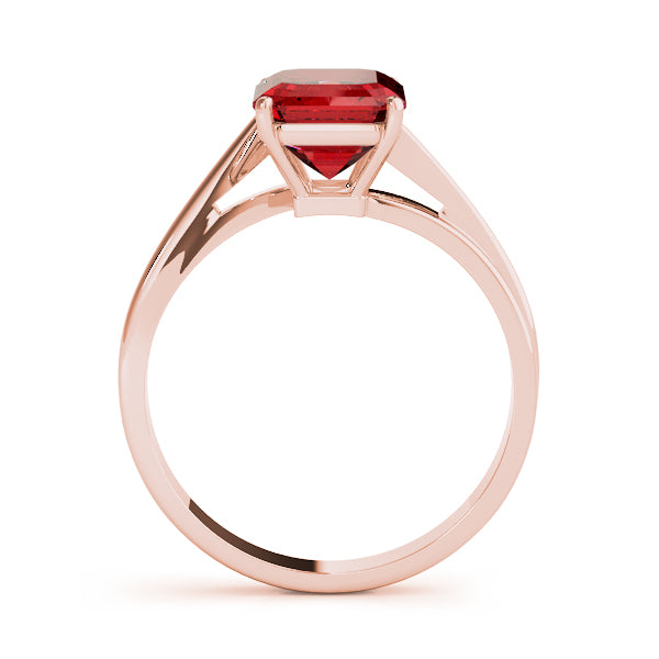 Iconic Color Rings Emerald Diamond Engagement Ring — 9K/18K Gold & Platinum