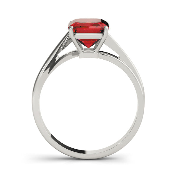 Iconic Color Rings Emerald Diamond Engagement Ring — 9K/18K Gold & Platinum