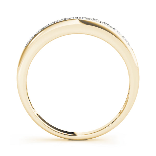 Channel Set Half Eternity Ring in Gold & Platinum
