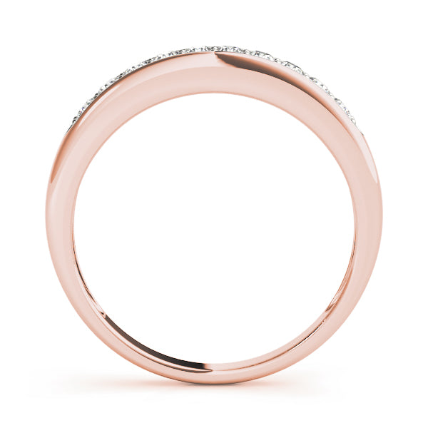 Channel Set Half Eternity Ring in Gold & Platinum