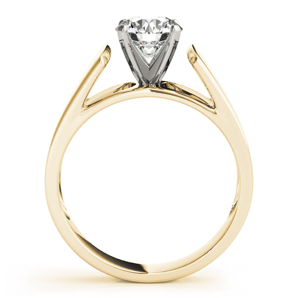 Sophisticated Solitaires Round Diamond Engagement Ring — 9K/18K Gold & Platinum