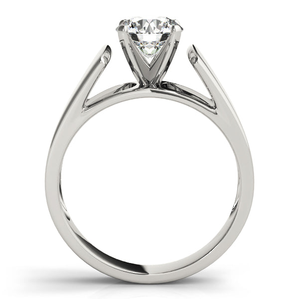 Sophisticated Solitaires Round Diamond Engagement Ring — 9K/18K Gold & Platinum