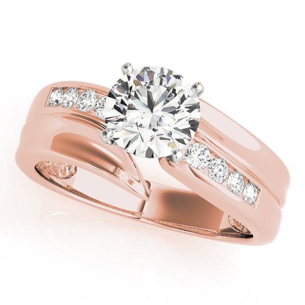 Radiant Remounts Round Diamond Engagement Ring — 9K/18K Gold & Platinum