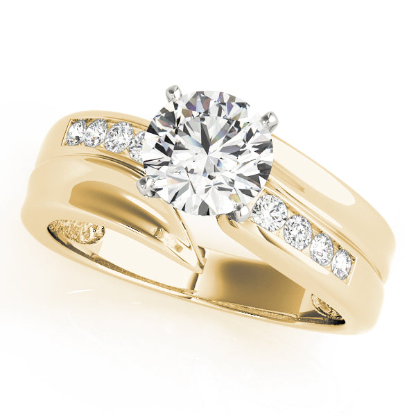 Radiant Remounts Round Diamond Engagement Ring — 9K/18K Gold & Platinum