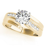 Radiant Remounts Round Diamond Engagement Ring — 9K/18K Gold & Platinum