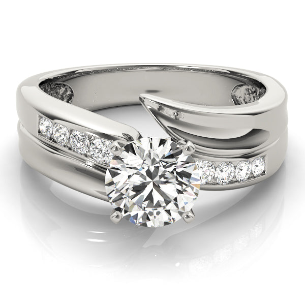 Radiant Remounts Round Diamond Engagement Ring — 9K/18K Gold & Platinum