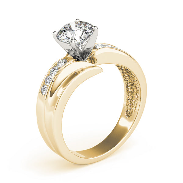 Radiant Remounts Round Diamond Engagement Ring — 9K/18K Gold & Platinum