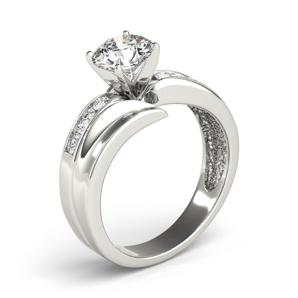 Radiant Remounts Round Diamond Engagement Ring — 9K/18K Gold & Platinum