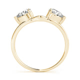 Pear Wraps & Inserts Half Eternity Ring in Gold & Platinum