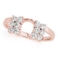 Timeless Half Round Diamond Gold Half Eternity Ring in Gold & Platinum