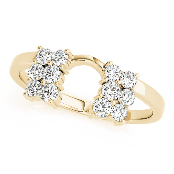 Timeless Half Round Diamond Gold Half Eternity Ring in Gold & Platinum