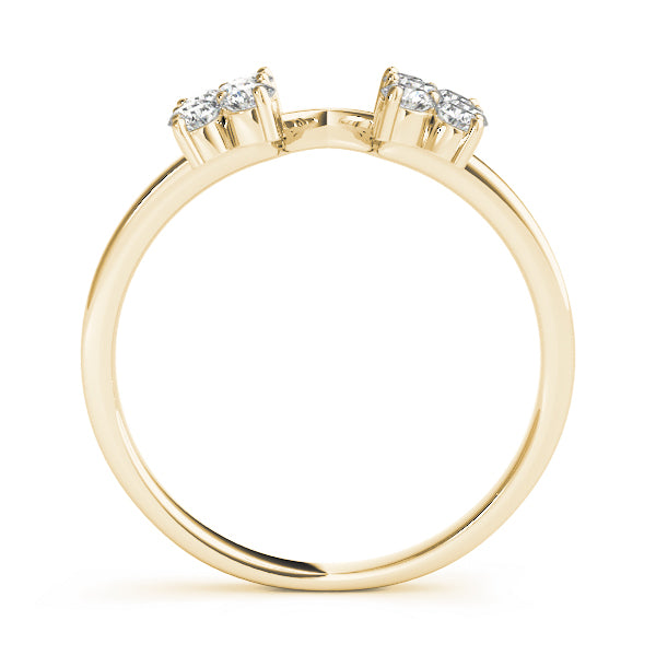 Timeless Half Round Diamond Gold Half Eternity Ring in Gold & Platinum