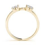 Timeless Half Round Diamond Gold Half Eternity Ring in Gold & Platinum
