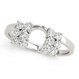 Timeless Half Round Diamond Gold Half Eternity Ring in Gold & Platinum